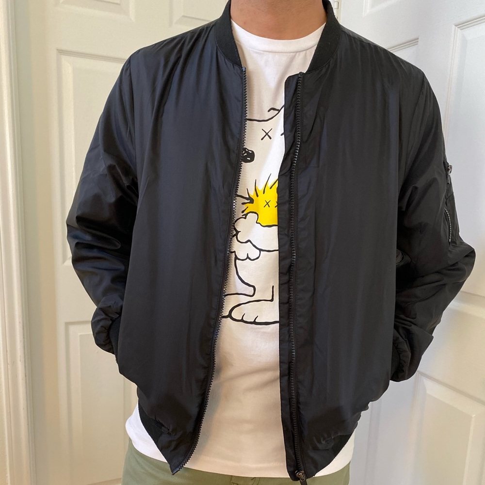 Black Bomber Jacket